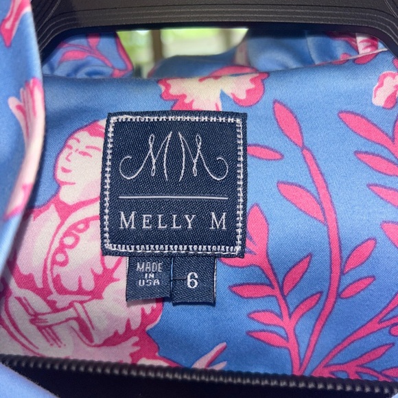 Melly M Blue and Pink Floral Dress - Picture 3 of 3